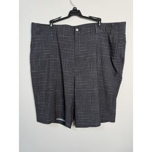 Callaway Golf shorts Men's‎ size 44B Black Lined print 10" inseam